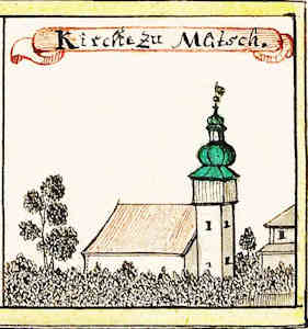 Kirche zu Matsch - Koci, widok oglny